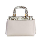 Mini sac trapèze à motif de peau de python Katey