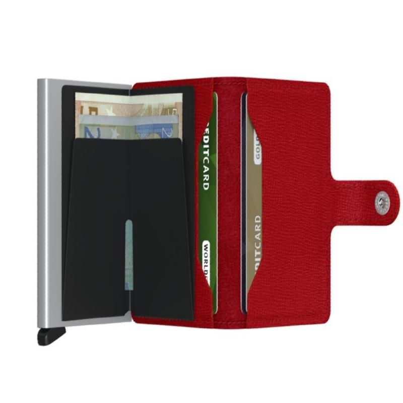 Miniwallet Crisple en aluminium et cuir