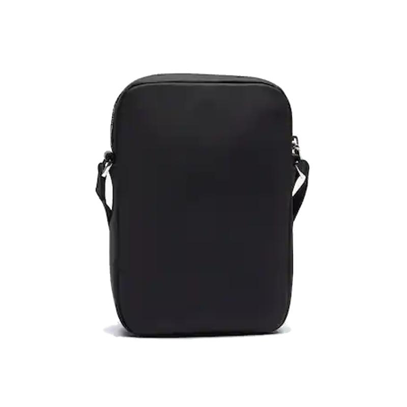 Sacoche verticale Lacoste Signature en cuir uni