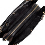 MICHAEL KORS Grand sac porté épaule Piper à logo Marron/Noir