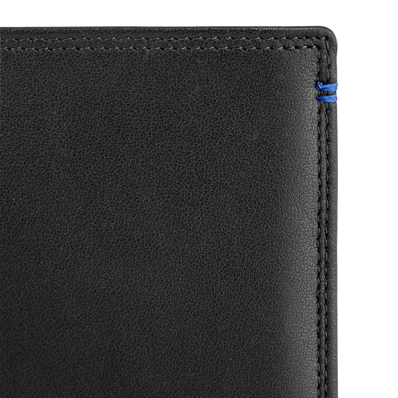 LE TANNEUR Portefeuille Martin vertical moyen modèle zippé 2 volets en cuir lisse