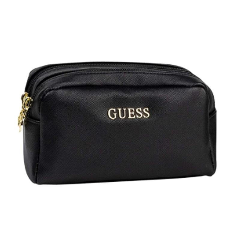 Guess Ariane Double Zip Pouch Black