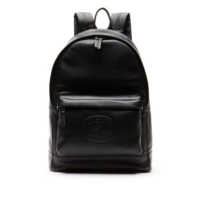 Sac à dos cuir Lacoste Casual avec marquage embossé