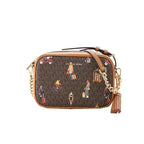 MICHAEL KORS Petit sac à bandoulière Jet Set Brown Multi