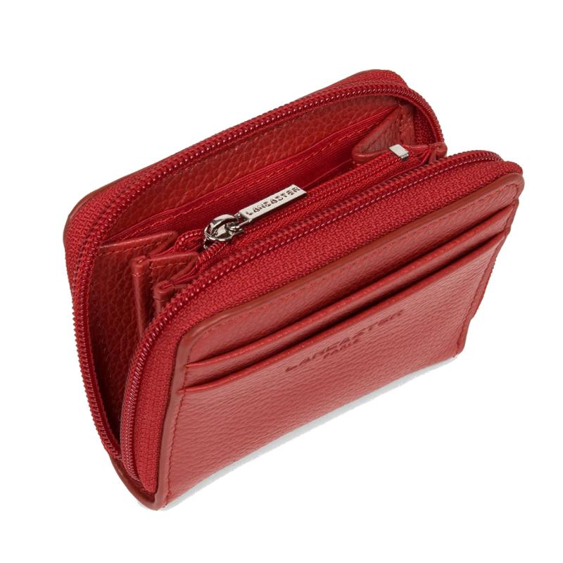 Porte monnaie zippé Lancaster Foulonné
