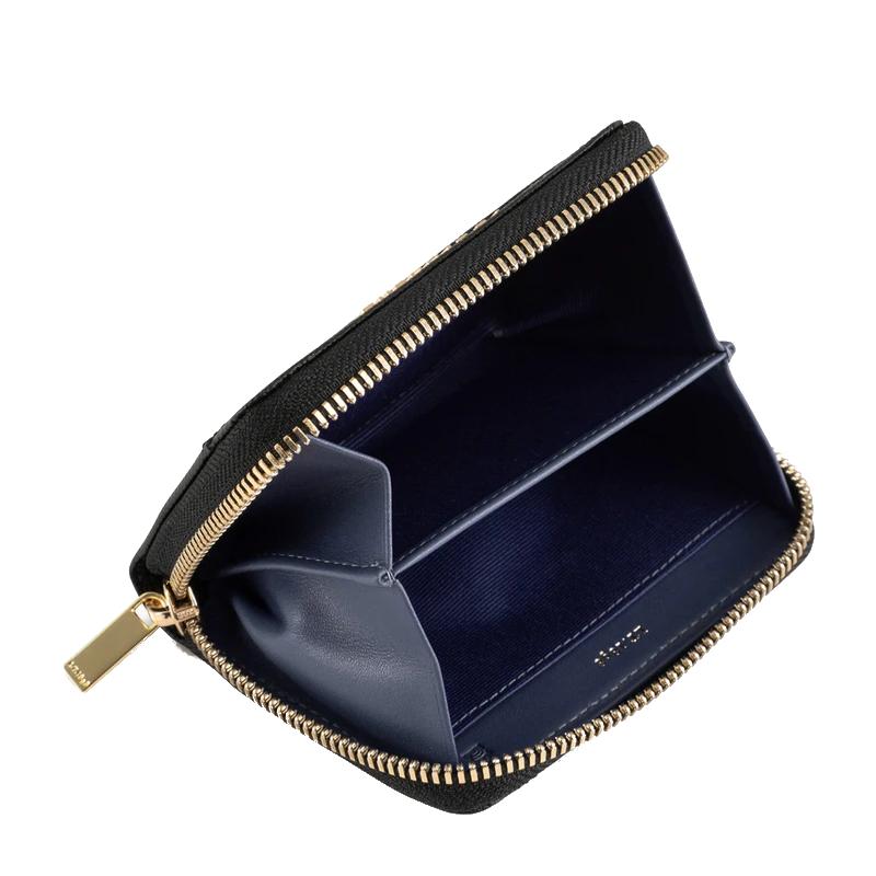 Porte monnaie zippé Lise en cuir monogramme  Le Tanneur