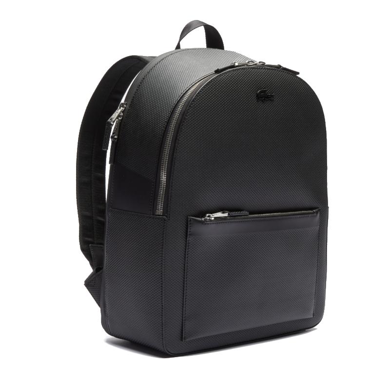 Sac à dos Homme Lacoste Chantaco en cuir piqué mat