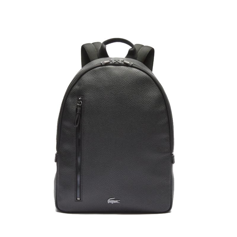 Sac à dos souple Lacoste Soft Mate en cuir grainé mat
