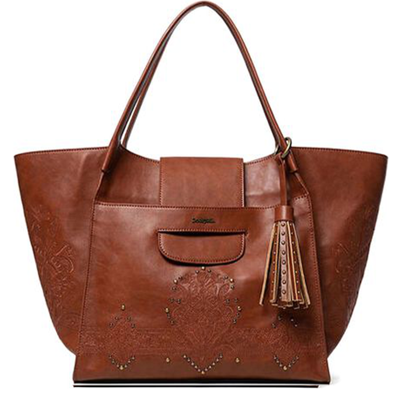 Sac à main Bolsa Desigual Marrom