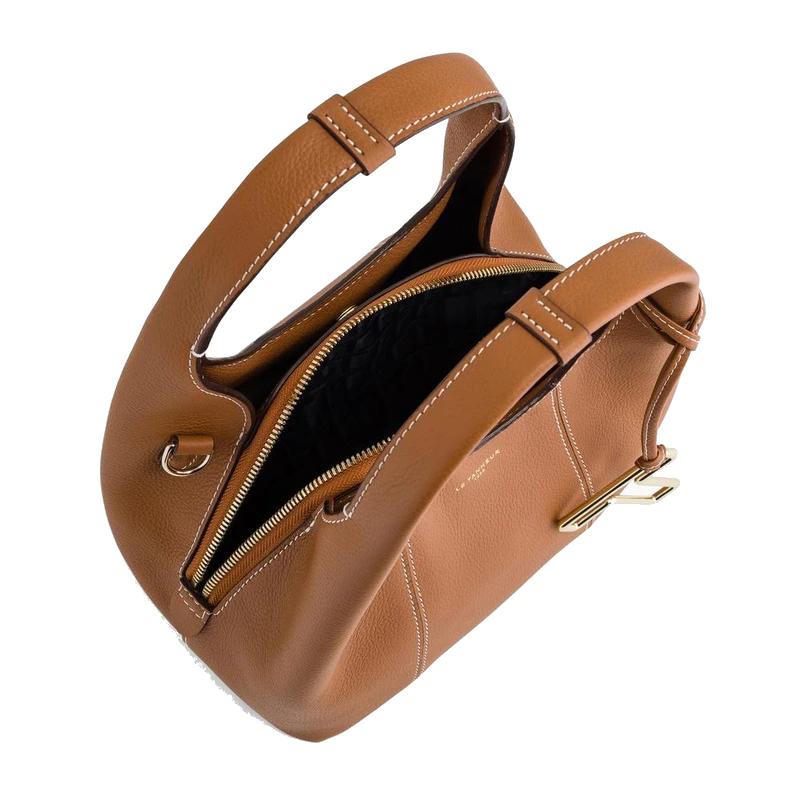 LE TANNEUR Petit sac à main en cuir grainé Juliette