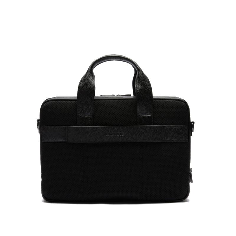 Sac à ordinateur Lacoste Soft Mate souple en cuir grainé mat