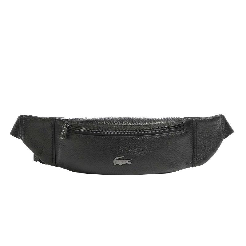 Sac banane zippé Lacoste Black 000
