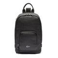 Sacoche croisée souple Soft Mate Lacoste en cuir grainé mat