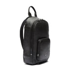 Sacoche croisée souple Soft Mate Lacoste en cuir grainé mat