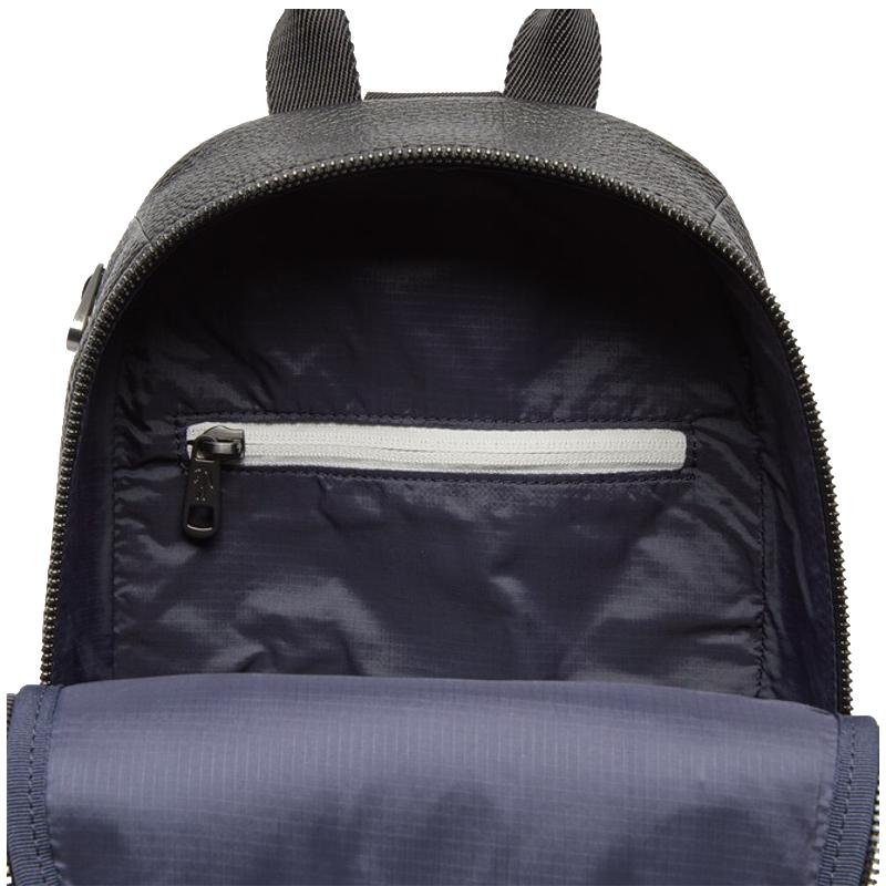 Sacoche croisée souple Soft Mate Lacoste en cuir grainé mat