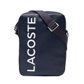 Sacoche verticale Lacoste Signature en cuir uni