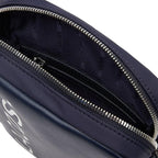 Sacoche verticale Lacoste Signature en cuir uni