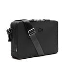 Sacoche zippée Homme Lacoste  Chantaco en cuir piqué mat