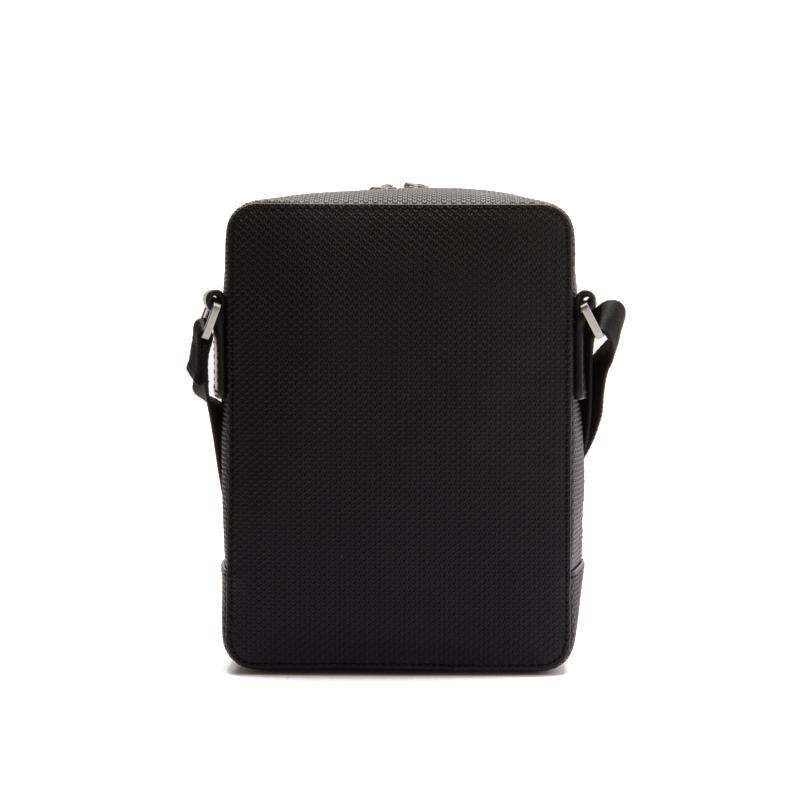 LACOSTE Sac pour appareil photo vertical Chantaco en cuir cousu mat