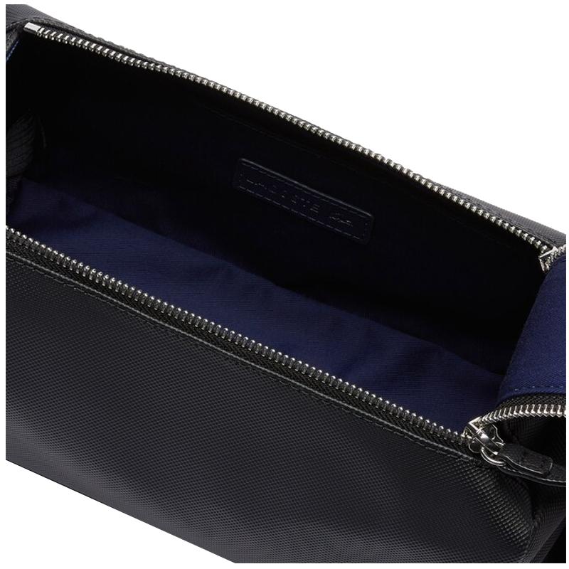 Trousse de toilette double zip Men's Classic en petit piqué uni