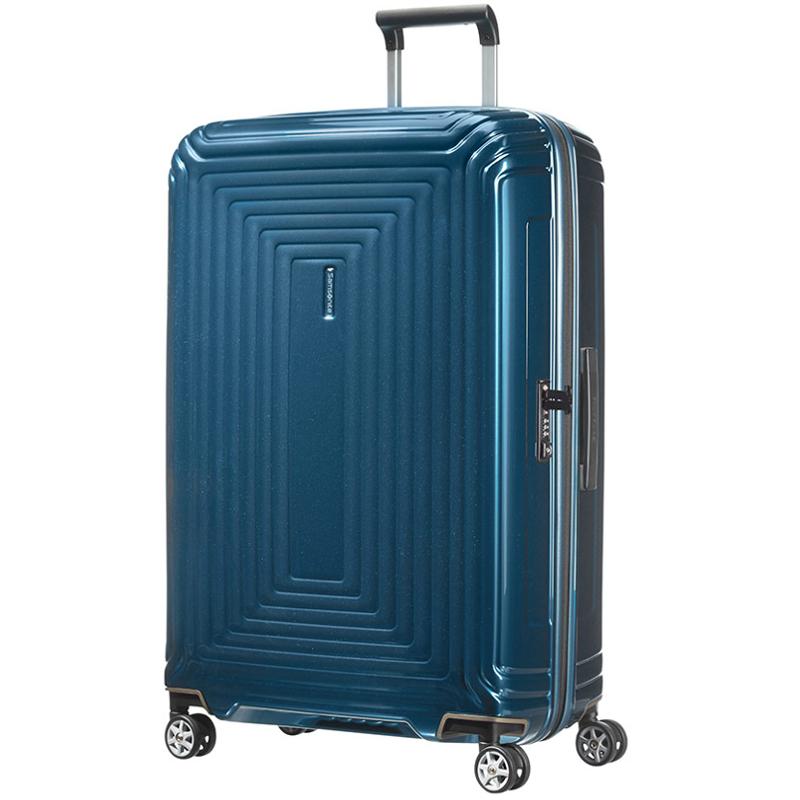 Valise Samsonite Neopulse 4 roues 75 cm - Bleu Métal