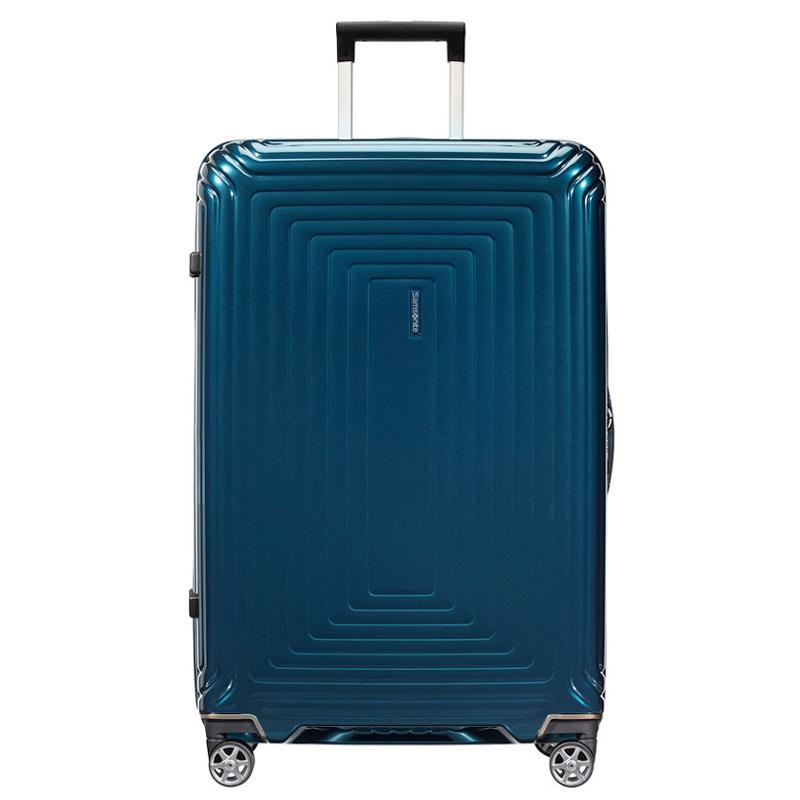 Valise Samsonite Neopulse 4 roues 75 cm - Bleu Métal