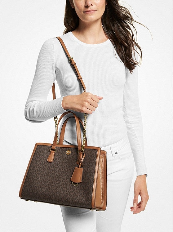MICHAEL KORS Sac Chantal de taille moyenne logo