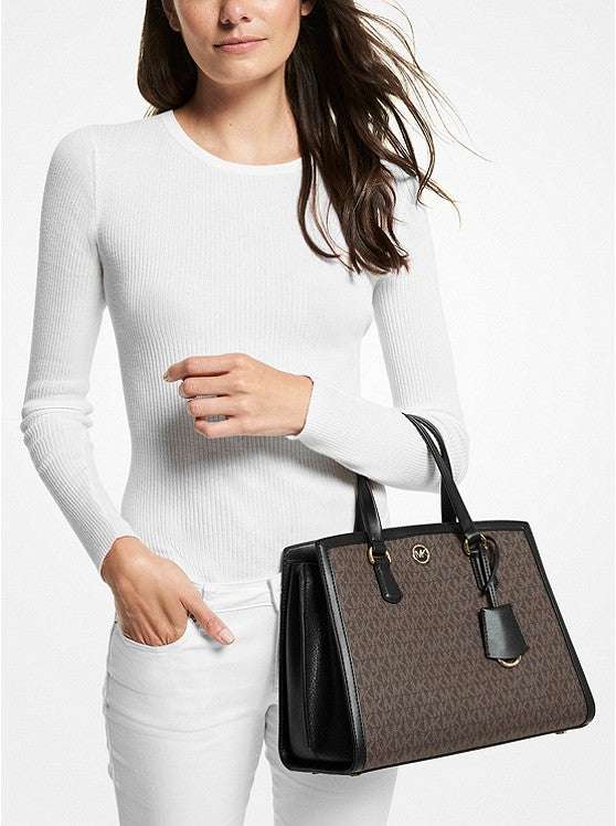 MICHAEL KORS Sac Chantal de taille moyenne logo