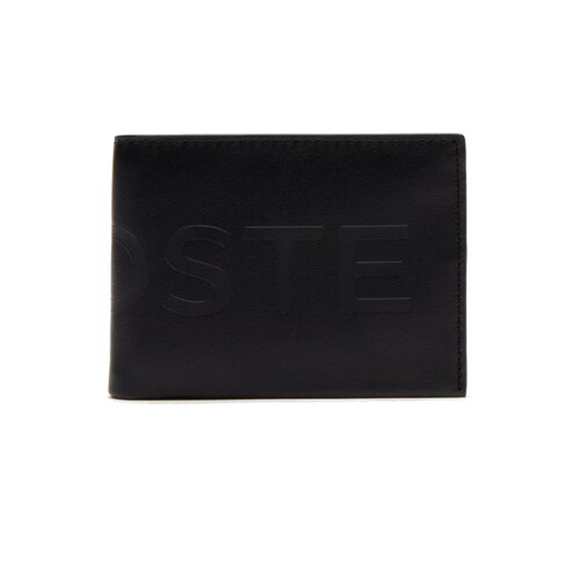 Petit portefeuille Signature en cuir uni