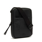 Sacoche zippée Lacoste unie avec marquage