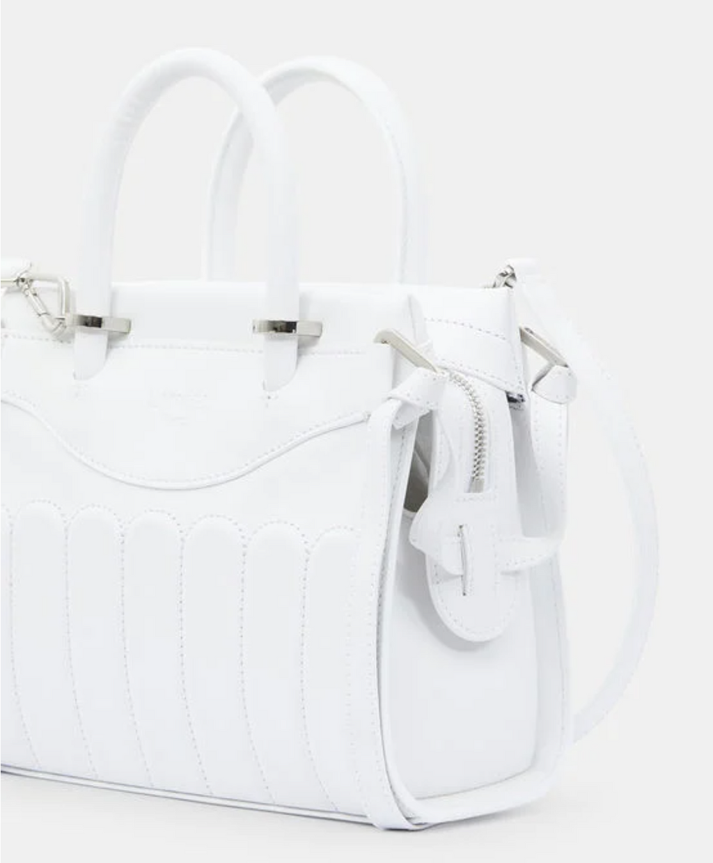 LANCEL Sac cabas Rodéo cuir Blanc