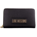 Portefeuille zippé femme LOVE MOSCHINO Black Lettering Love line