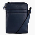 Sacoche Moyen Modèle Charles en cuir grainé  TCHA2210 - Bleu