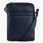 Sacoche Moyen Modèle Charles en cuir grainé  TCHA2210 - Bleu