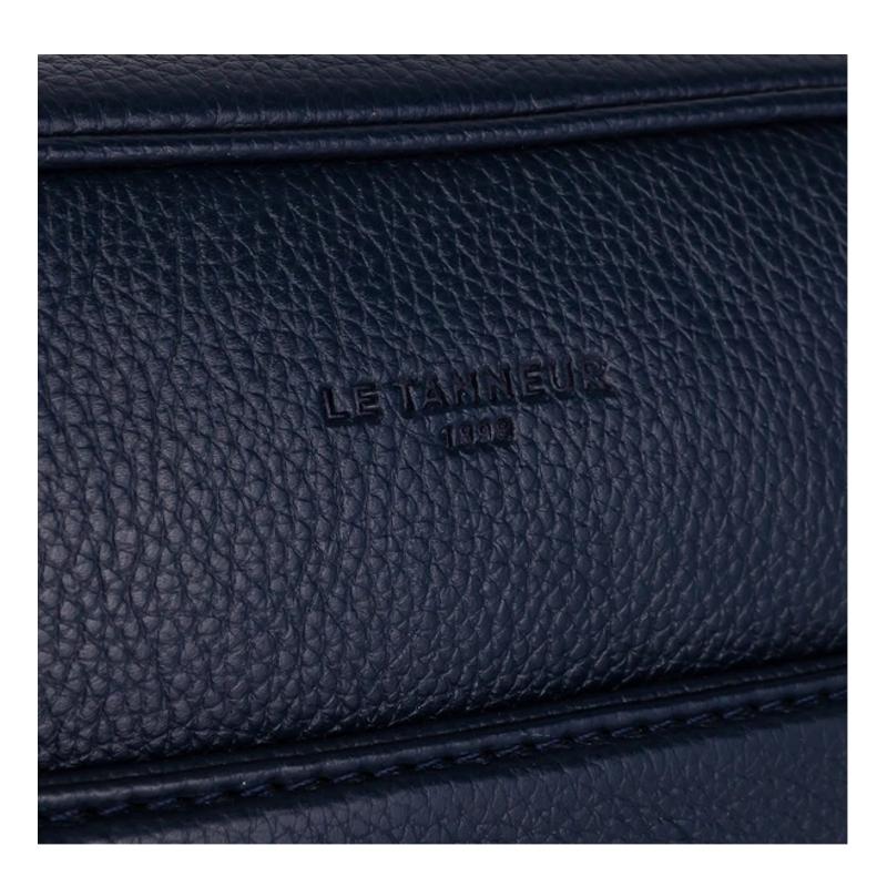 Sacoche Moyen Modèle Charles en cuir grainé  TCHA2210 - Bleu