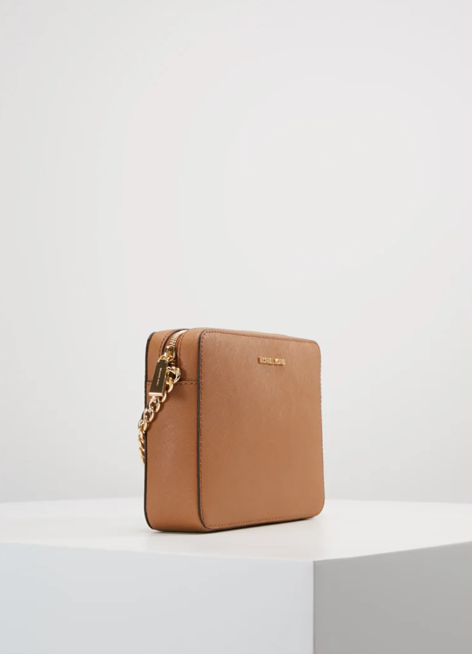 Camel - MICHAEL KORS Grand sac à bandoulière Jet Set en cuir saffiano Camel