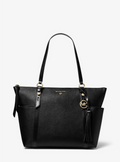 Noir doré - Petit sac cabas Sullivan à logo avec glissière supérieure Bronze/Noisette