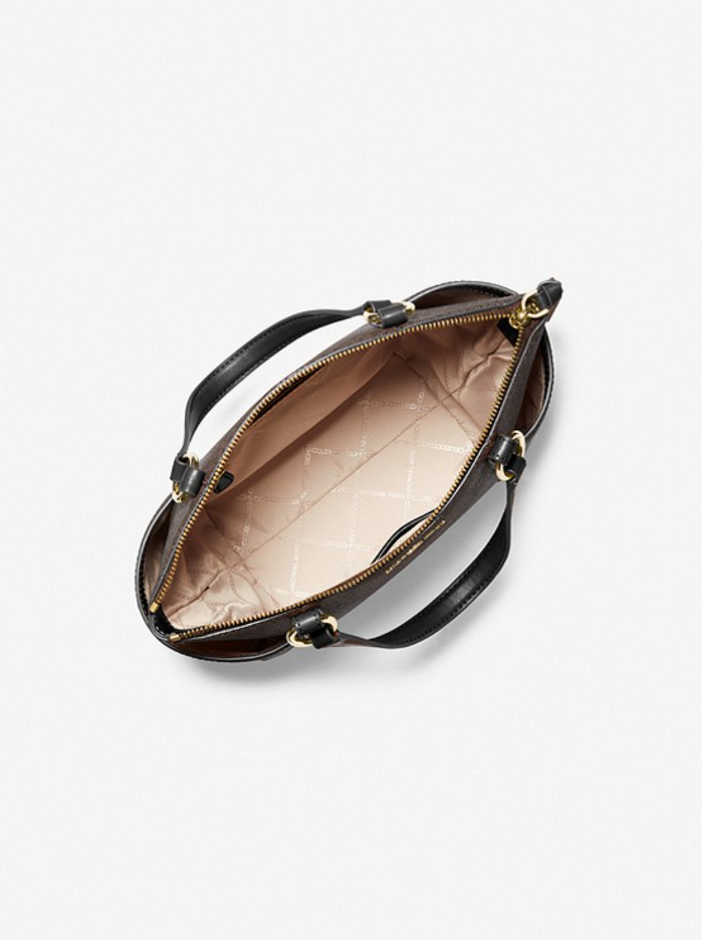 Bronze Noisette - MICHAEL KORS Petit sac cabas Sullivan à logo avec glissière supérieure Marron/Noir