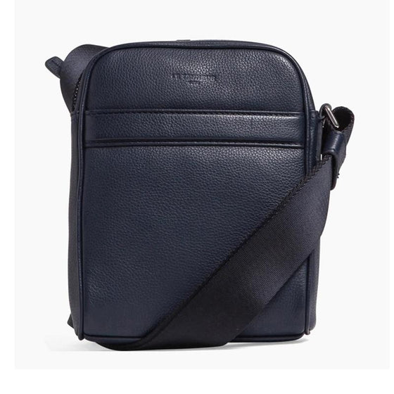 Petite Sacoche Charles en cuir grainé  TCHA2200 - Bleu