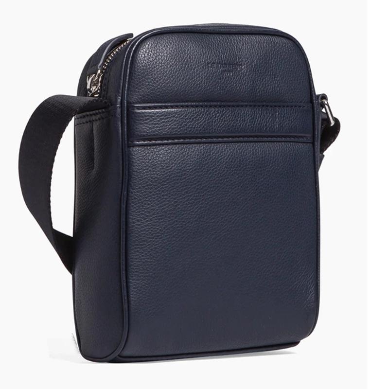 Petite Sacoche Charles en cuir grainé  TCHA2200 - Bleu