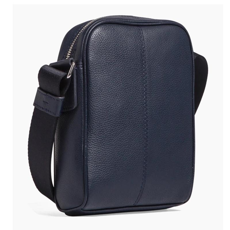 Petite Sacoche Charles en cuir grainé  TCHA2200 - Bleu