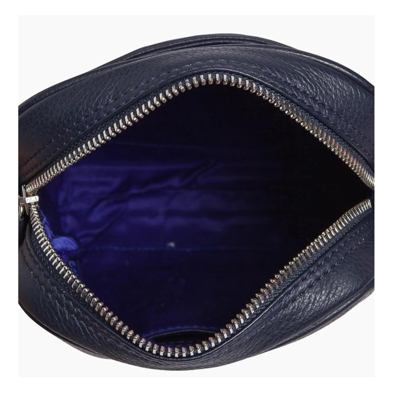 Petite Sacoche Charles en cuir grainé  TCHA2200 - Bleu