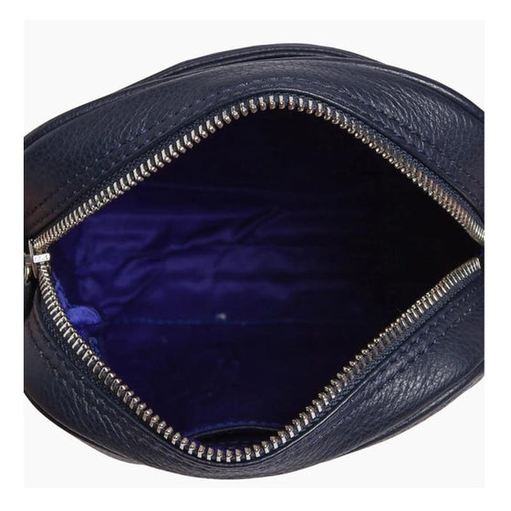 Petite Sacoche Charles en cuir grainé  TCHA2200 - Bleu