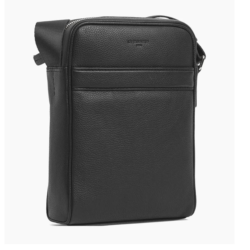Petite Sacoche Charles en cuir grainé  TCHA2200 - Noir